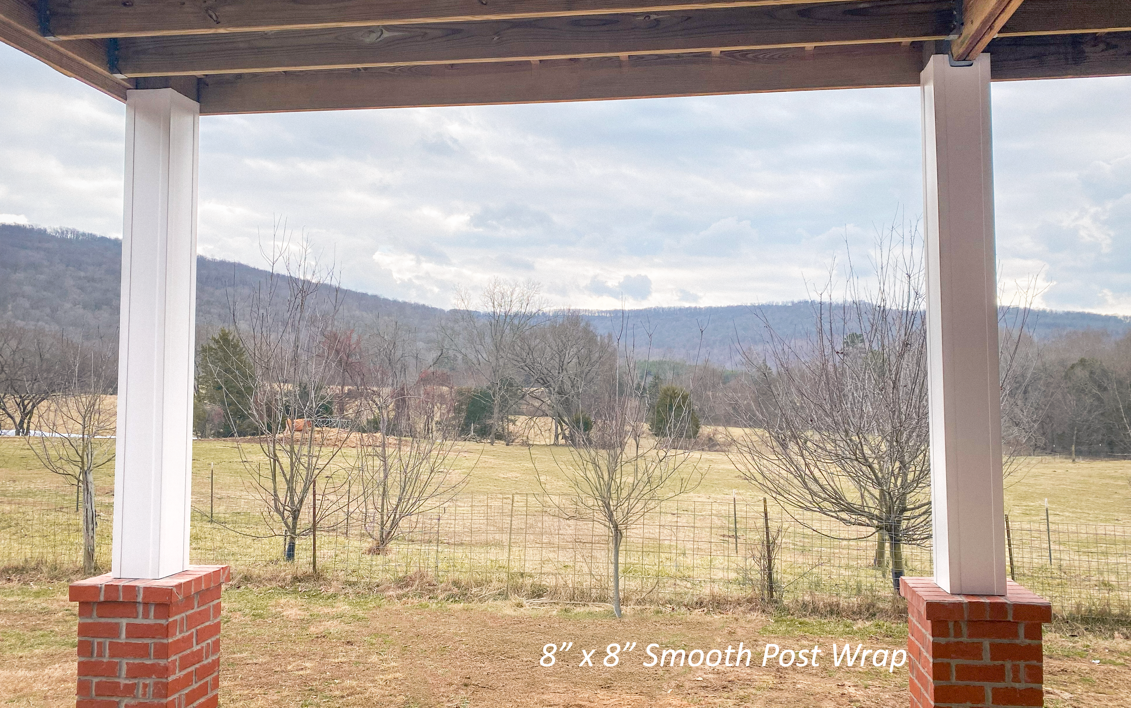 8x8 Smooth Post Wrap Installation Two Post 3-21-2025