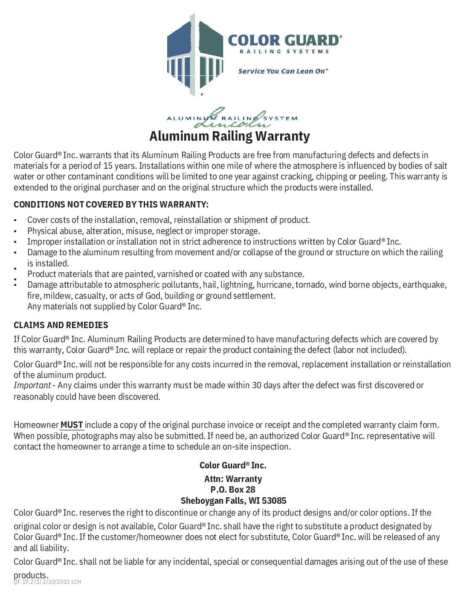 Color-Guard-Aluminum-Warranty