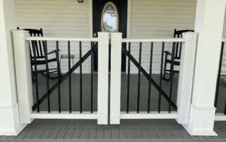White Verona Double Gate (Two Gate Kits)