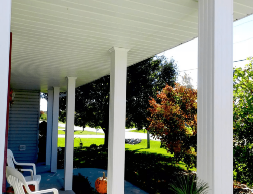 Fluted 6″x6″ White Post Wrap with Adjustable Collars